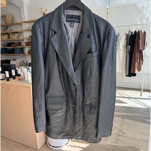 Kennth Cole leather blazer